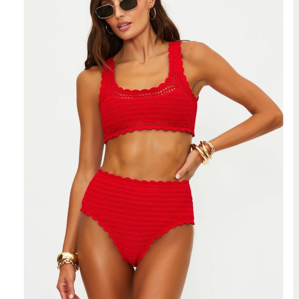 Beach Riot Andy crochet top and Kirby bottom size S - Picture 4 of 5